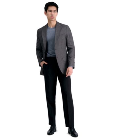 Мужские брюки Haggar Premium Comfort Straight-Fit 4-Way Stretch Wrinkle-Free Flat-Front