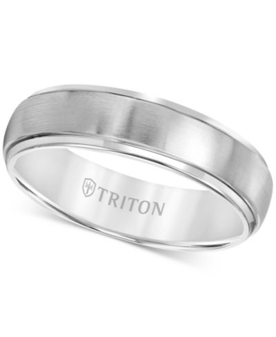 Triton Мужское титановое кольцо, Wedding Band (6mm)