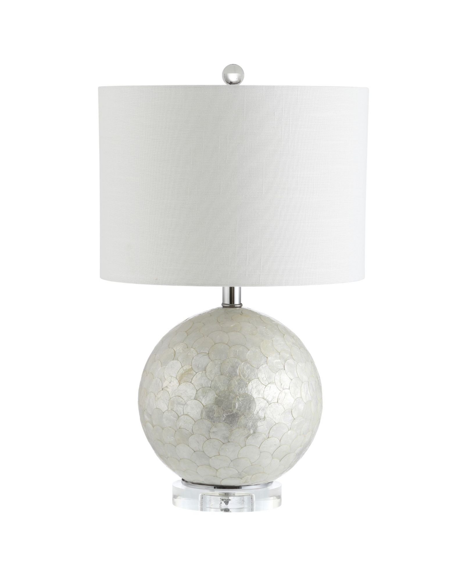 JONATHAN Y Zuri Capiz Seashell Sphere Led Table Lamp