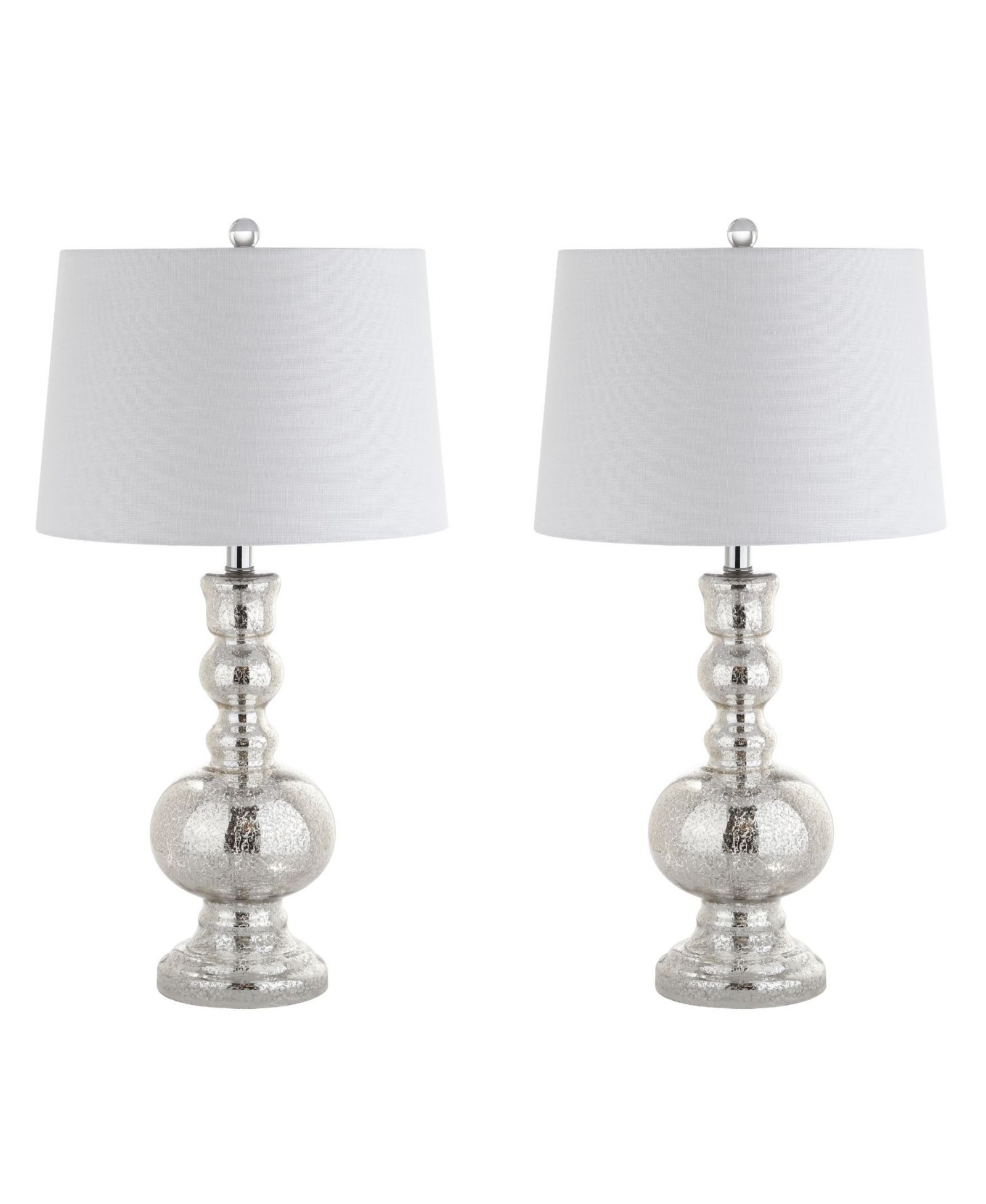 JONATHAN Y Genie Glass Led Table Lamp - Set Of 2