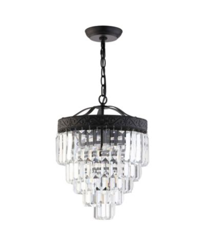 JONATHAN Y Wyatt 2-Light Crystal Led Chandelier