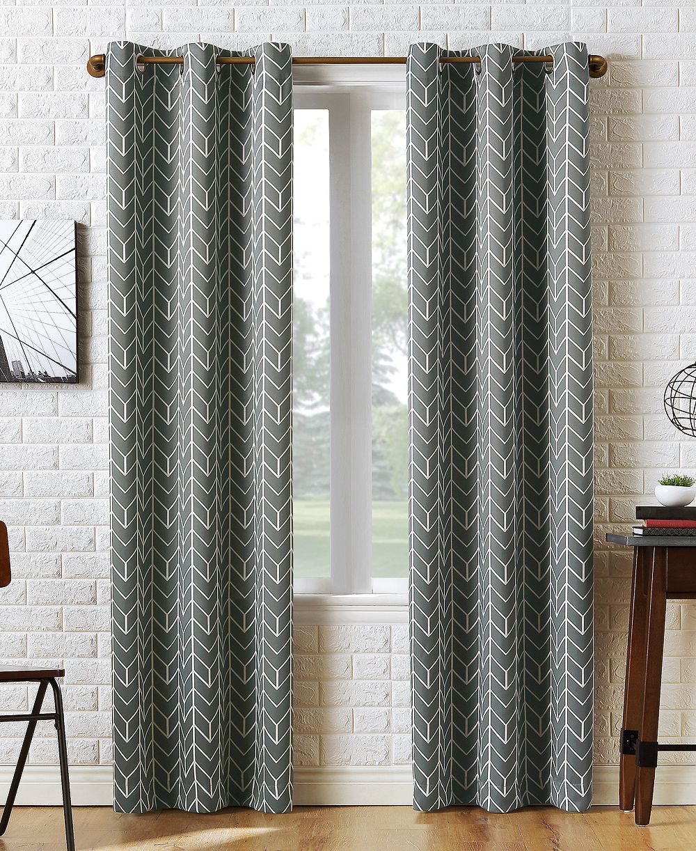 Шторная панель Sun Zero Kenwood Chevron Grommet