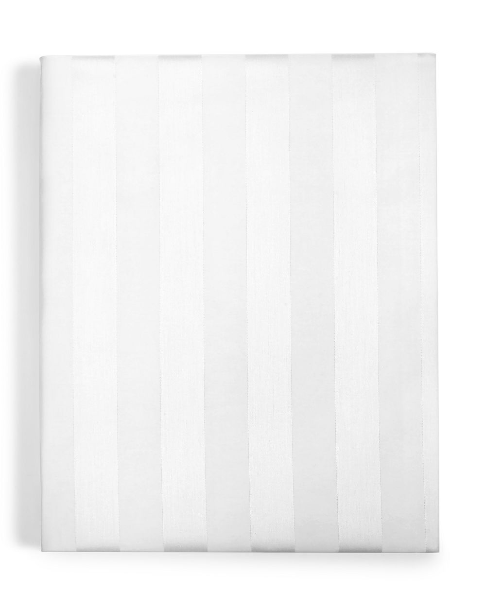 Charter Club Stripe 550 Thread Count 100% Cotton 18" Fitted Sheet, Queen, Exclusively at Macy’s