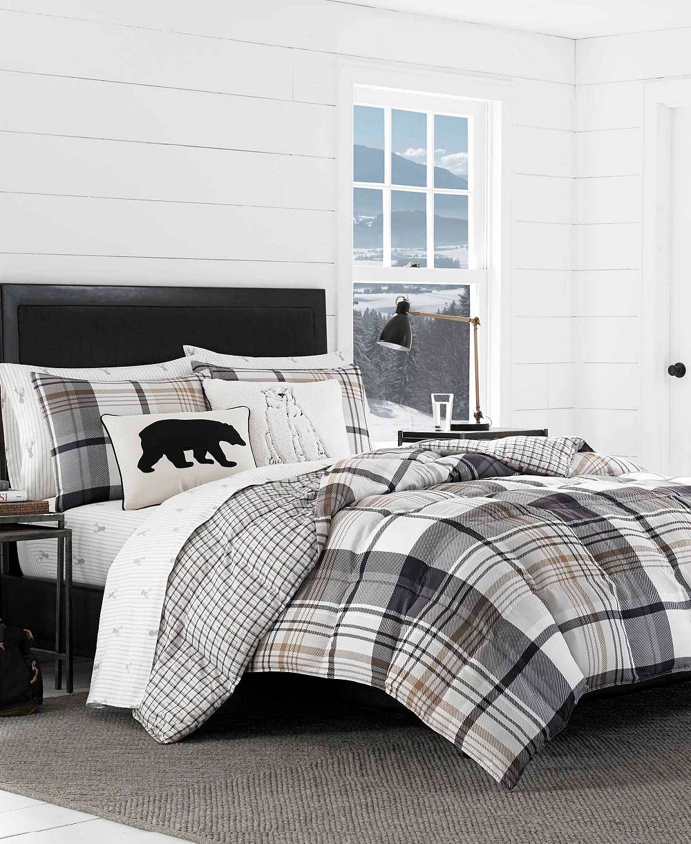 Eddie Bauer Normandy Plaid комплект одеяла, Full/Queen