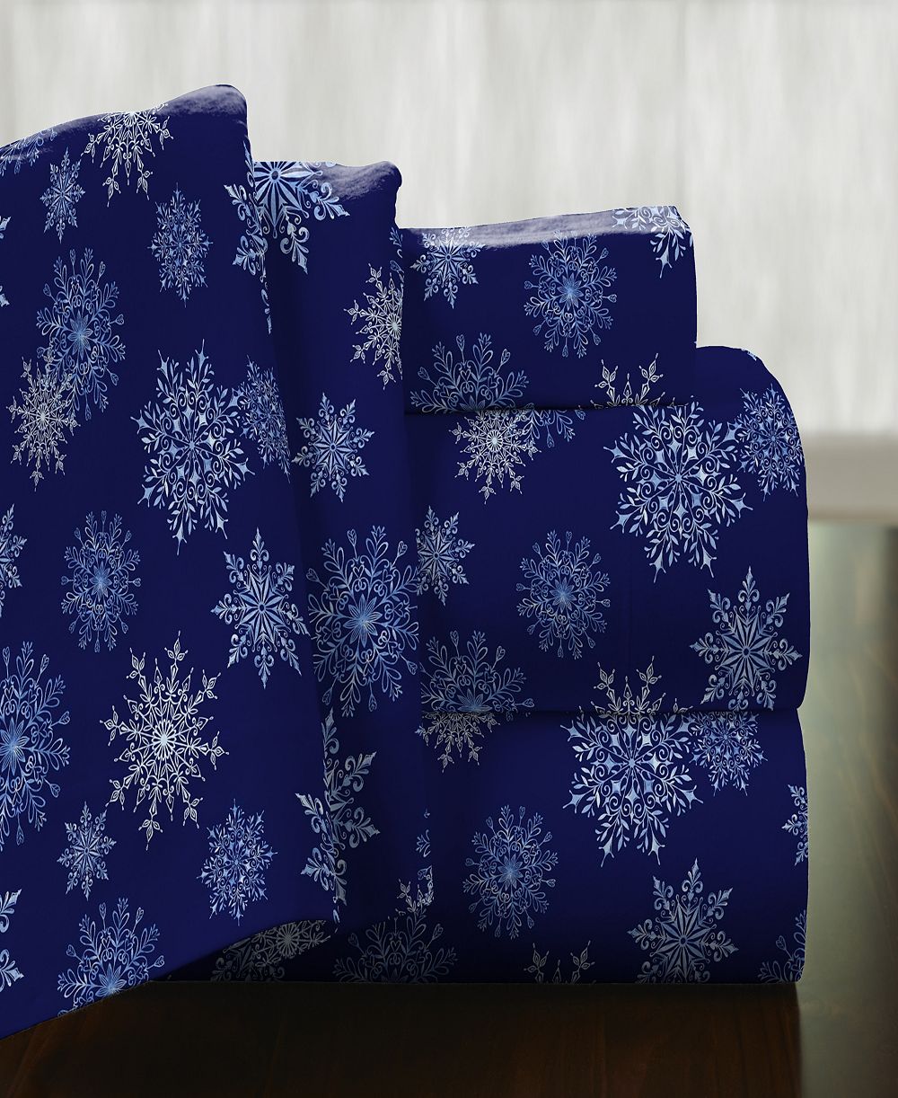 Комплект фланелевых простыней Pointehaven Snowflake, Queen