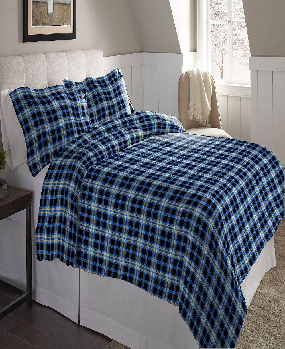 Комплект пододеяльников Pointehaven Ashby Plaid Cotton Flannel King/California King