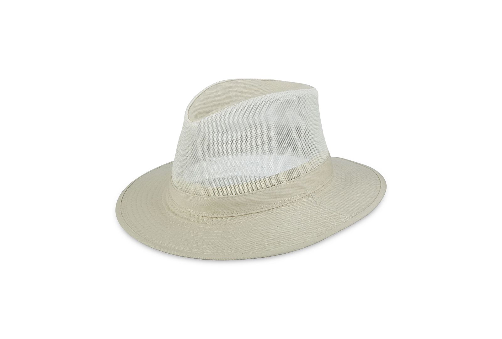 Men's Washed Twill Mesh Safari Hat
