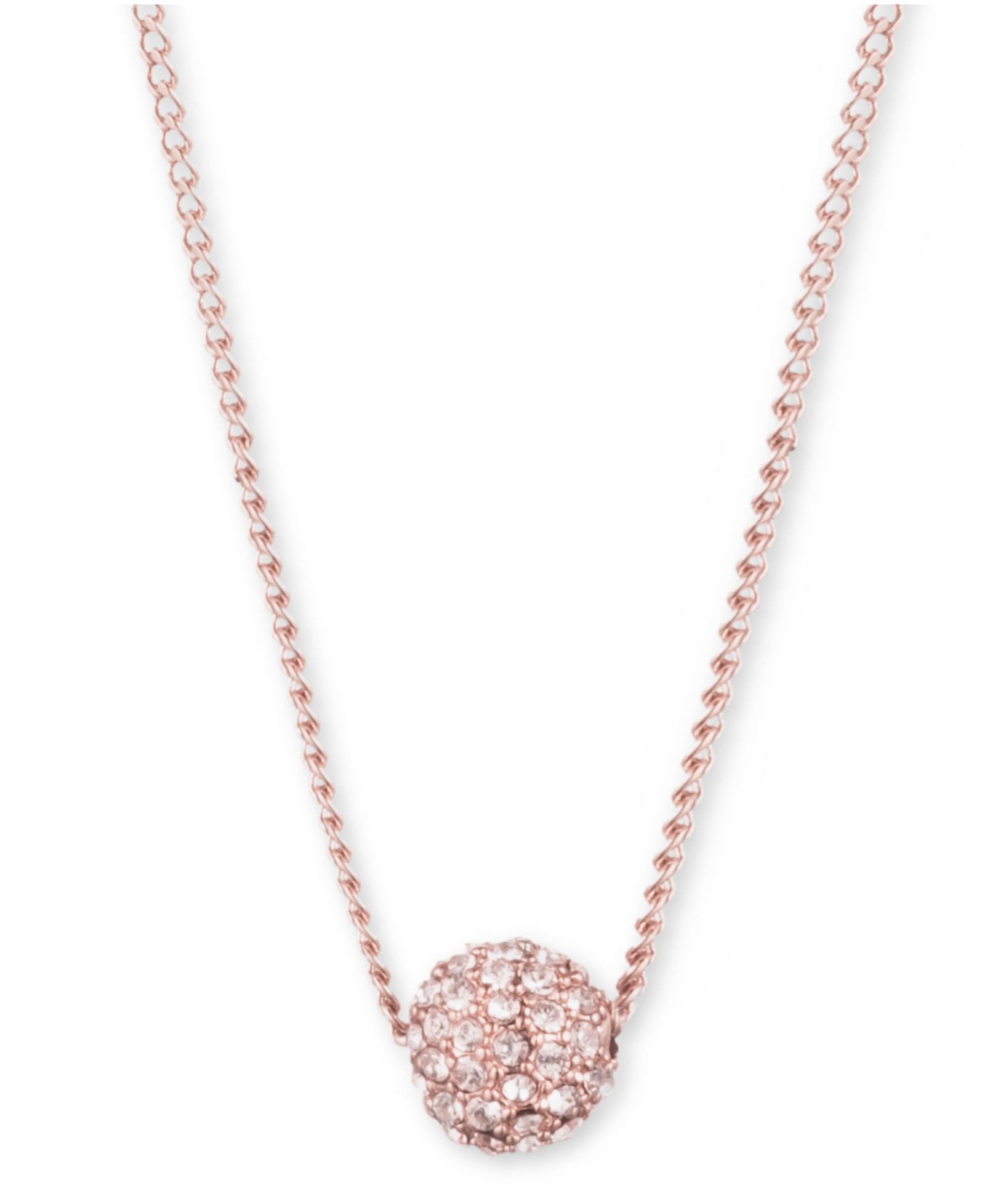 Подвеска-ожерелье Givenchy Crystal Fireball 16" + 2" extender
