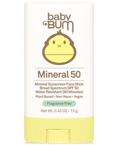 Sun Bum Baby Bum SPF 50 Mineral Sunscreen Face Stick, 0.45 oz.