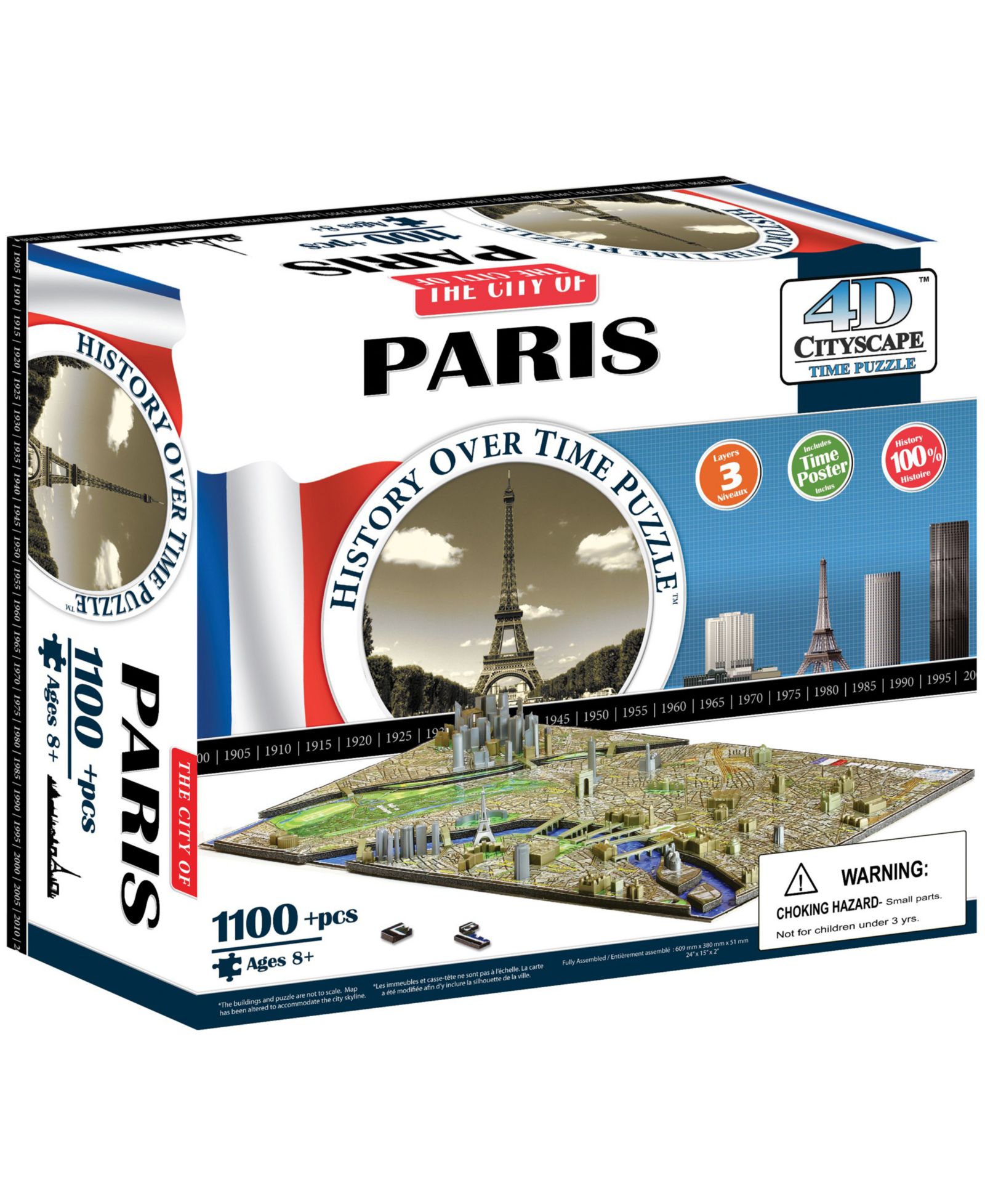 Пазл 4D Cityscape Time Puzzle - Paris, France