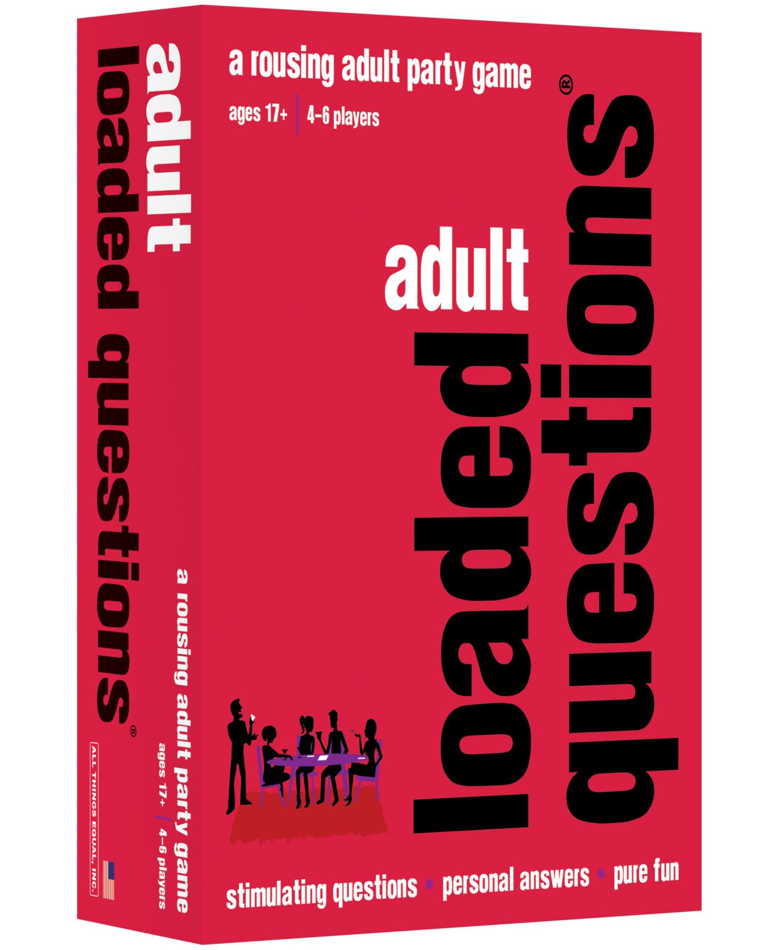 All Things Equal Adult Party Loaded Questions Board Game, Ages 17+