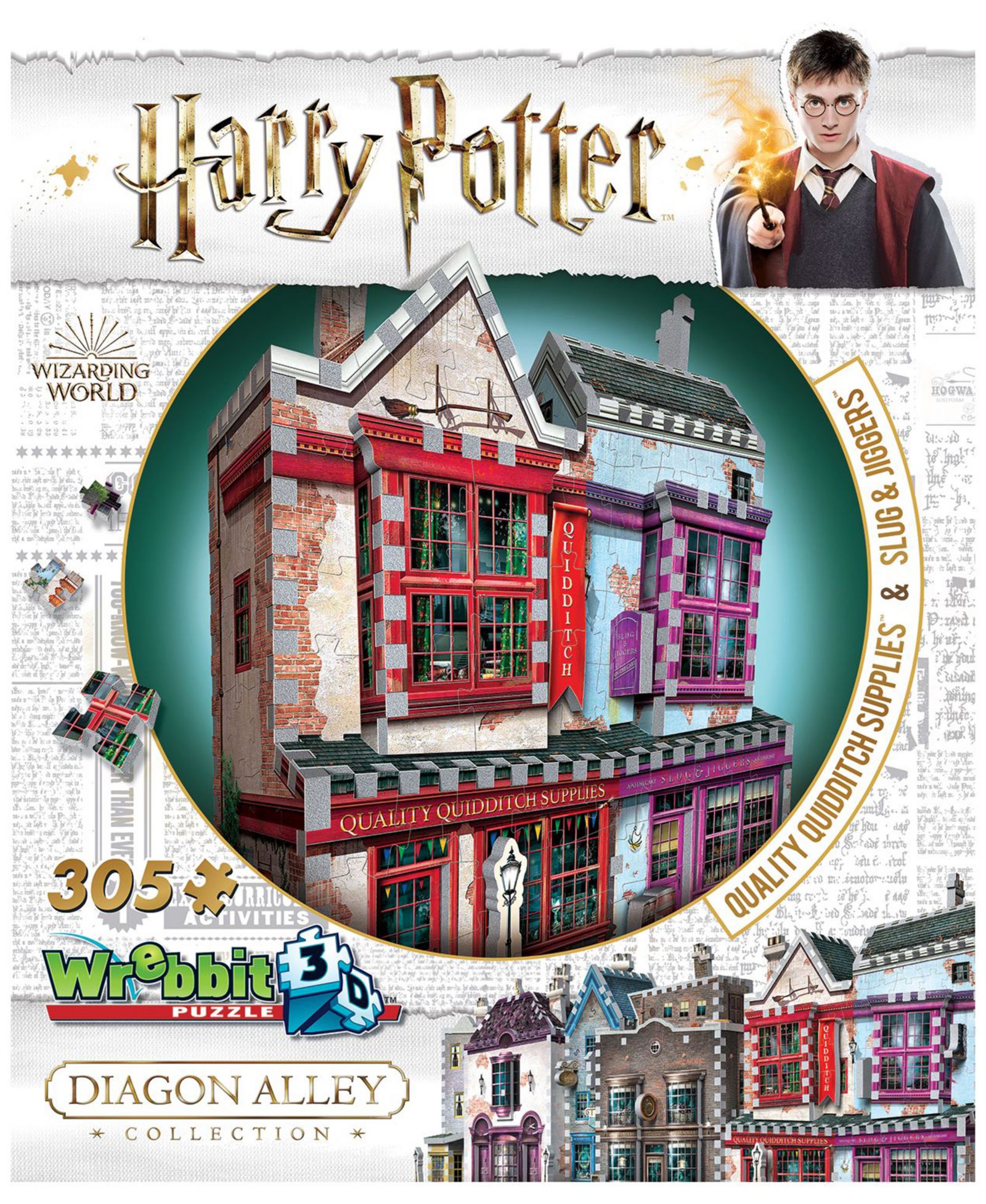 3D-пазл Wrebbit Harry Potter Quality Quidditch Supplies, 305 деталей, для детей от 12 лет