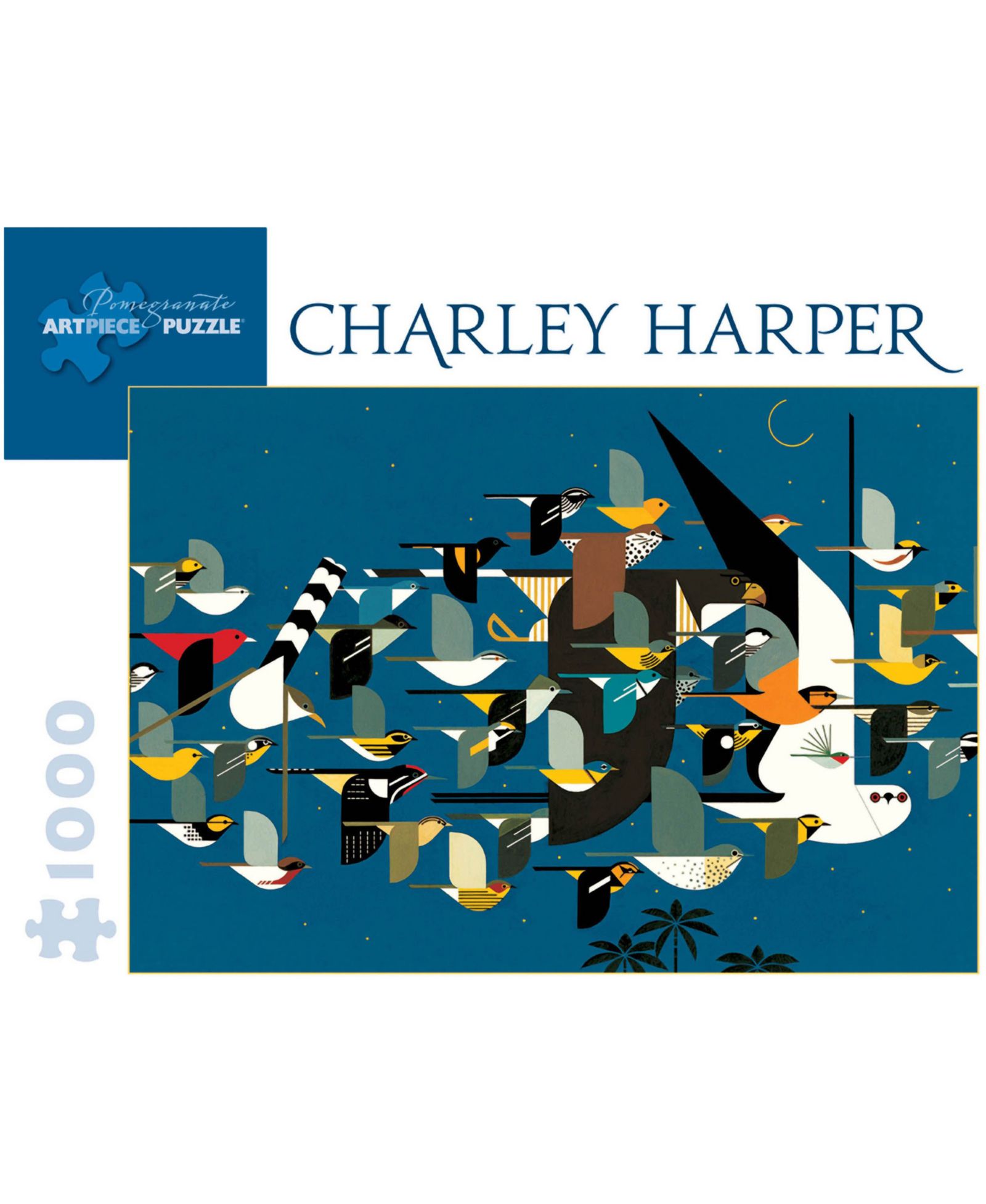Charley Harper - Mystery of the Missing Migrants пазл, 1000 деталей