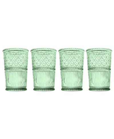 Godinger Claro Modern Vintage Tumbler Glasses - 12oz., Set of 4