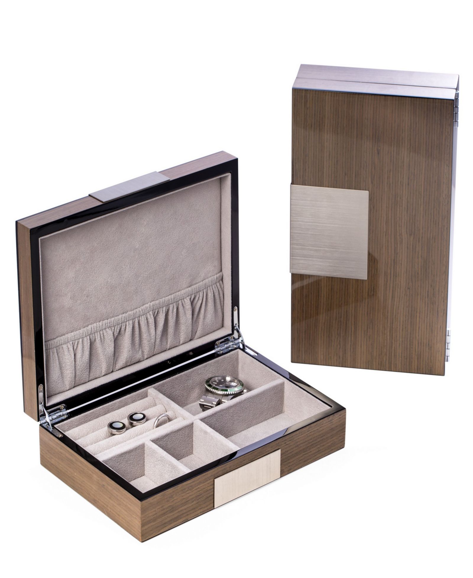 Bey-Berk Шкатулка Wood Valet Box
