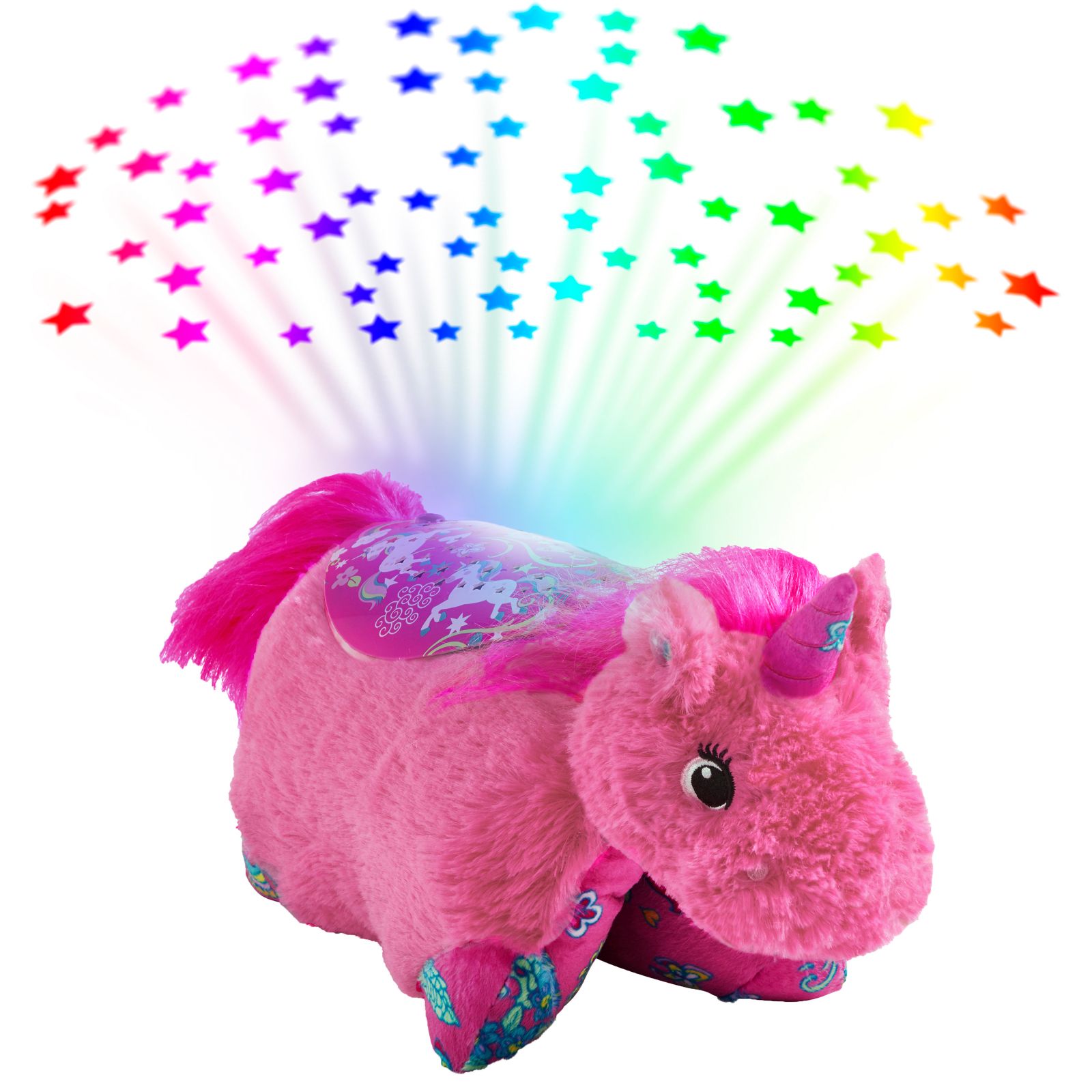 Плюшевая игрушка Pillow Pets Colorful Unicorn Plush Sleeptime Lite