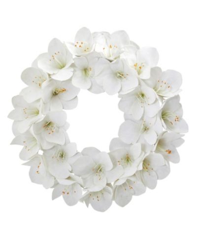 Искусственный венок Nearly Natural 24" Amaryllis