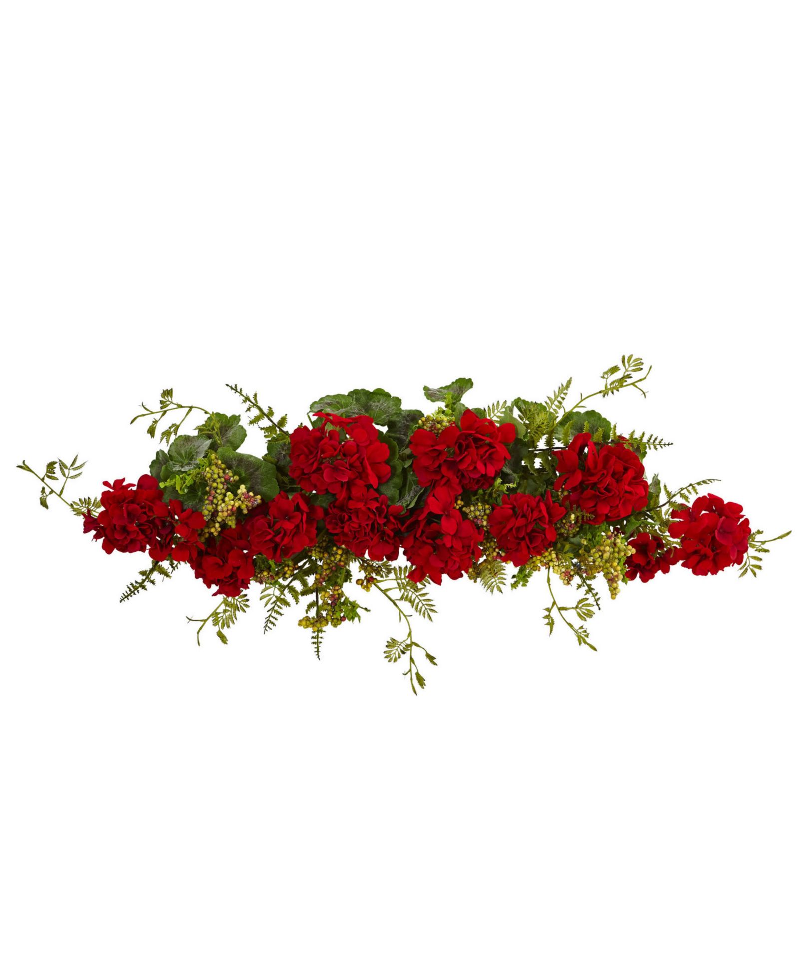 Декоративное растение Nearly Natural 32" Geranium & Berry Swag