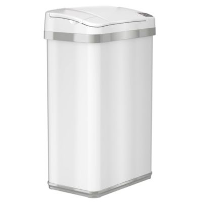 iTouchless 16-Liter Stainless Steel Sensor Trash Can with AbsorbX Odor Filter for Bathroom