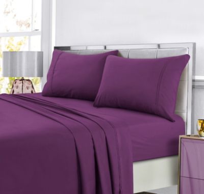 Tribeca Living Super Soft Solid Easy-Care Extra Deep Pocket Sheet Sheet Set, King