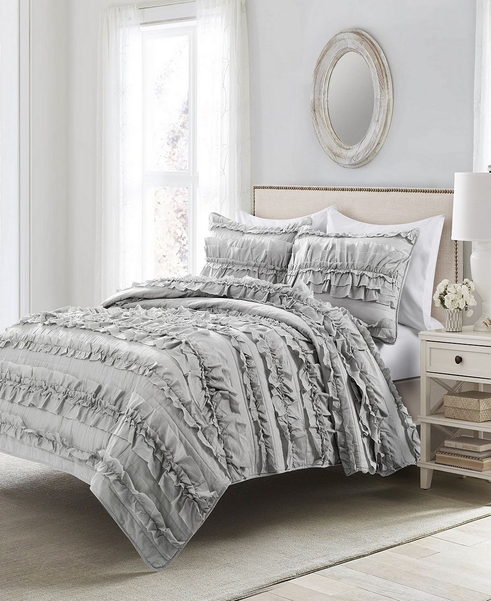 Комплект из 3 предметов Lush Décor Belle Ruffle, Full/Queen