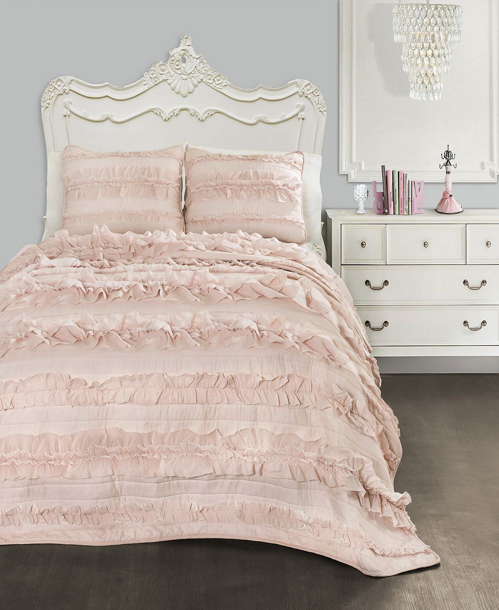 Lush Décor Belle Ruffle комплект из 2-х стеганых покрывал, Twin