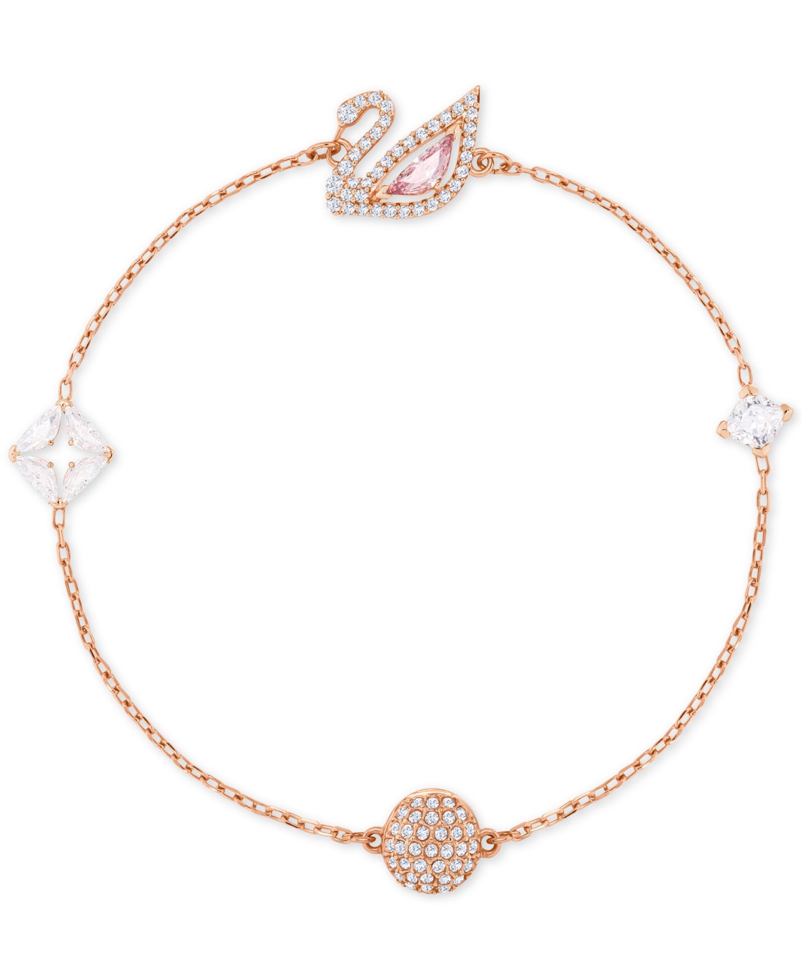 Магнитный браслет Swarovski Remix Rose Gold-Tone Crystal Swan