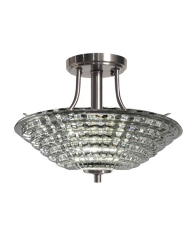Dale Tiffany Wendy Led Crystal Semi Flush Mount