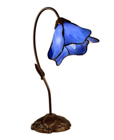 Dale Tiffany Настольная лампа Poelking Blue Lily с одним светильником
