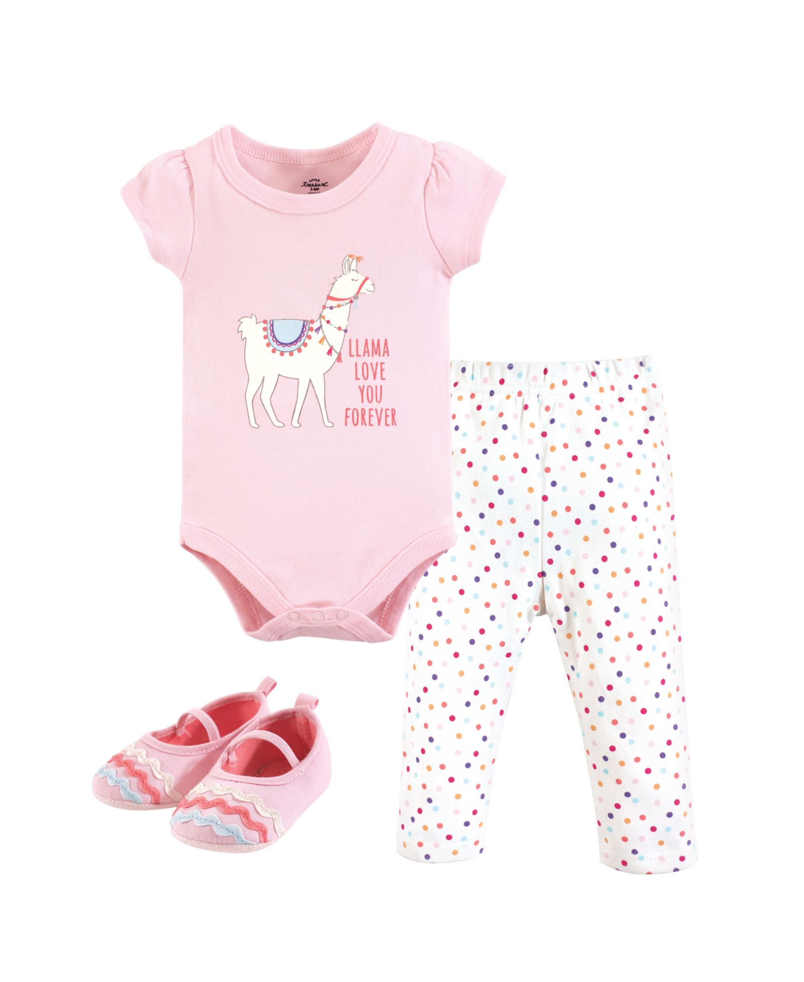 Детский комплект одежды Little Treasure Baby Girls Treasure One's: боди, брюки и обувь