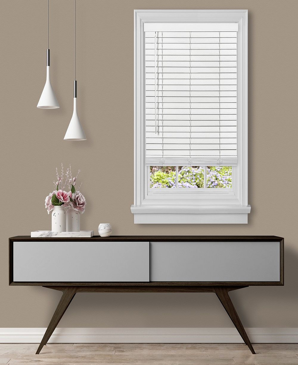 Жалюзи Achim GII Madera Falsa Cordless Faux-Wood, 2", 30" x 64"
