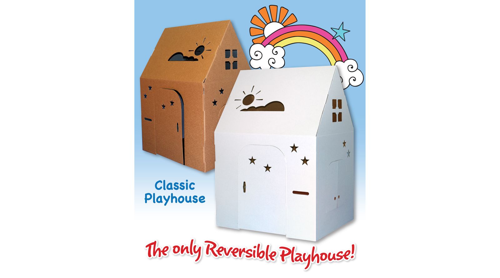 Игровой домик Easy Playhouse Classic Cardboard