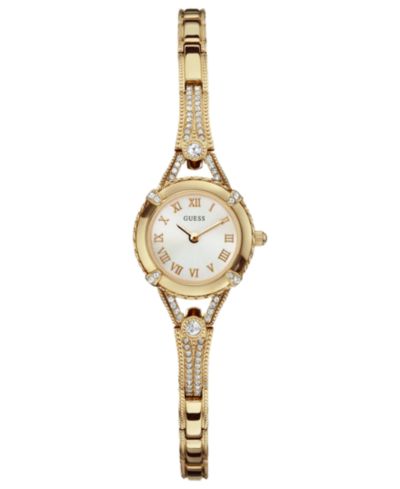 Женские золотистые часы GUESS с браслетом 22mm U0135L2