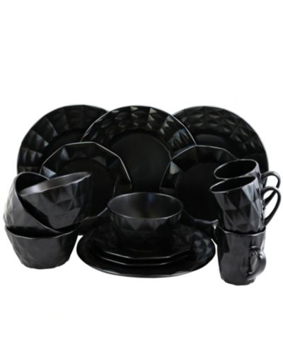 Elama Retro Chic 16 Pc. Dinnerware Set, Service for 4