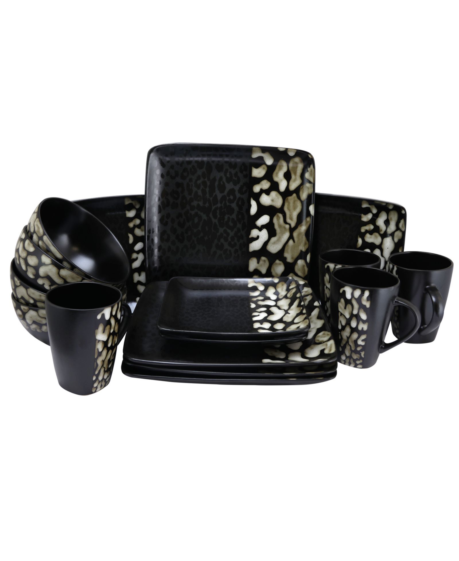 Elama Savannah 16 Pc. Dinnerware Set, Service for 4