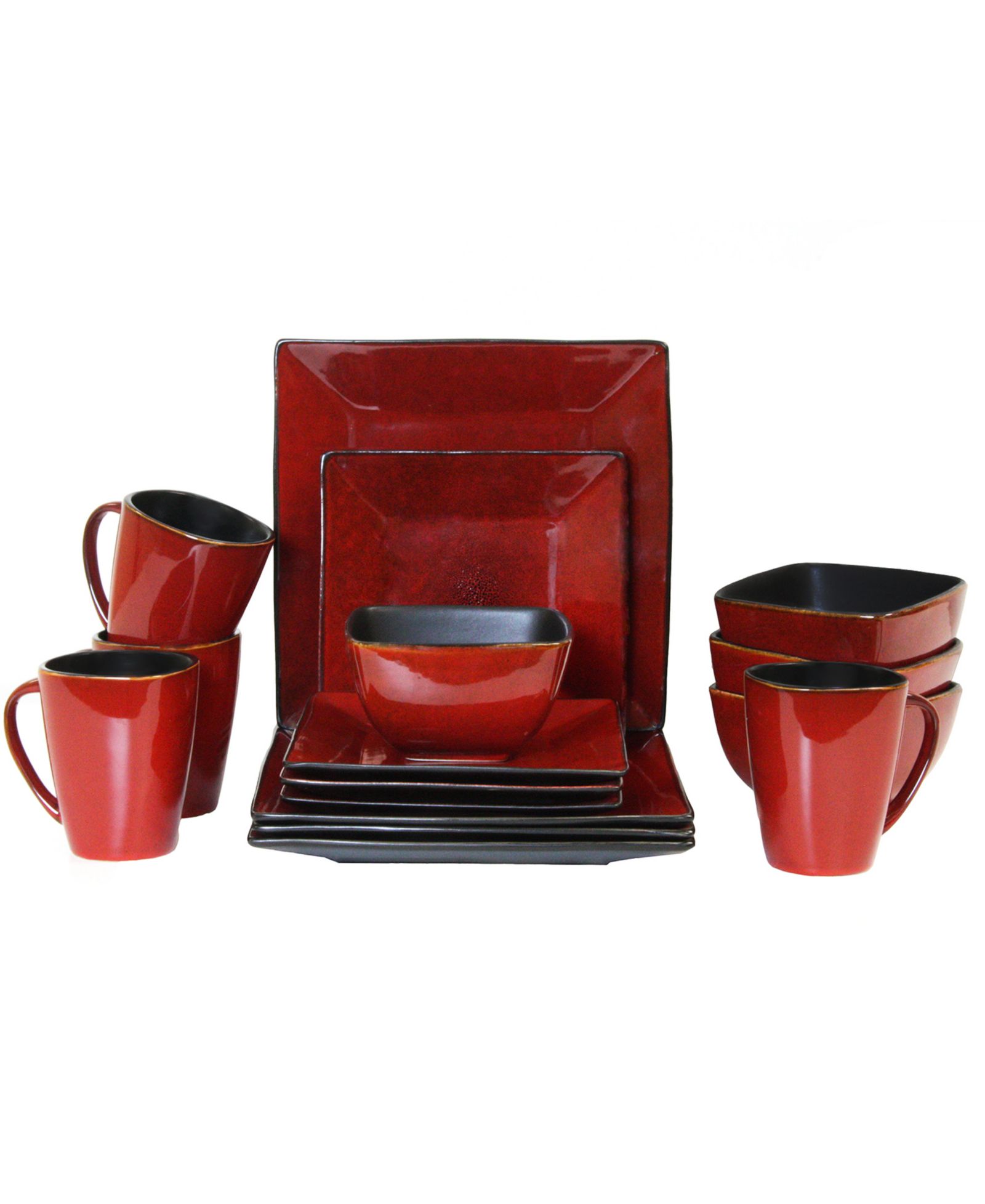 Elama Harland Loft 16 Pc. Dinnerware Set, Service for 4