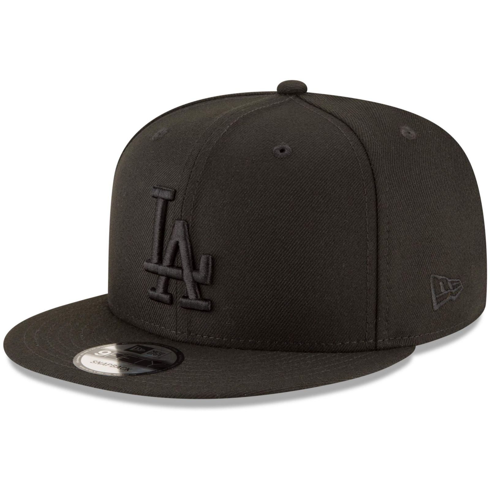 Мужская бейсболка New Era Los Angeles Dodgers Triple Black 9FIFTY с регулируемым ремешком