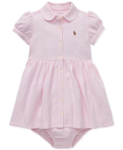 Детское поло Polo Ralph Lauren Striped Knit Oxford с коротким рукавом