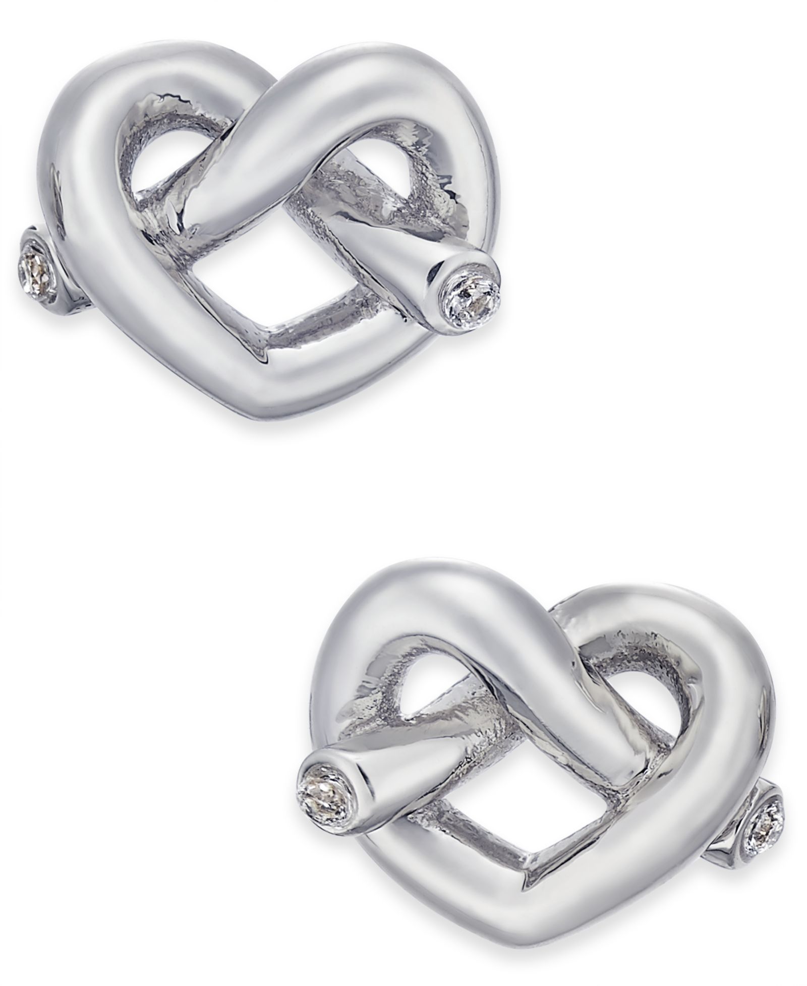 Kate Spade New York  Crystal Accented Love Knot Stud Earrings