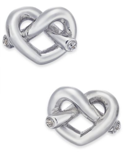 Серьги-гвоздики kate spade new york Crystal Accented Love Knot
