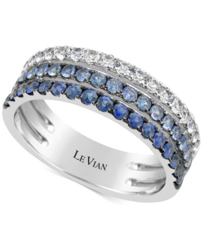 Le Vian® Denim Ombré Sapphire (9/10 ct. t.w.) кольцо из 14k белого, розового или желтого золота