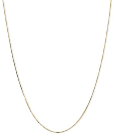 Колье Box Chain 18" (1/2mm) из 14k Gold