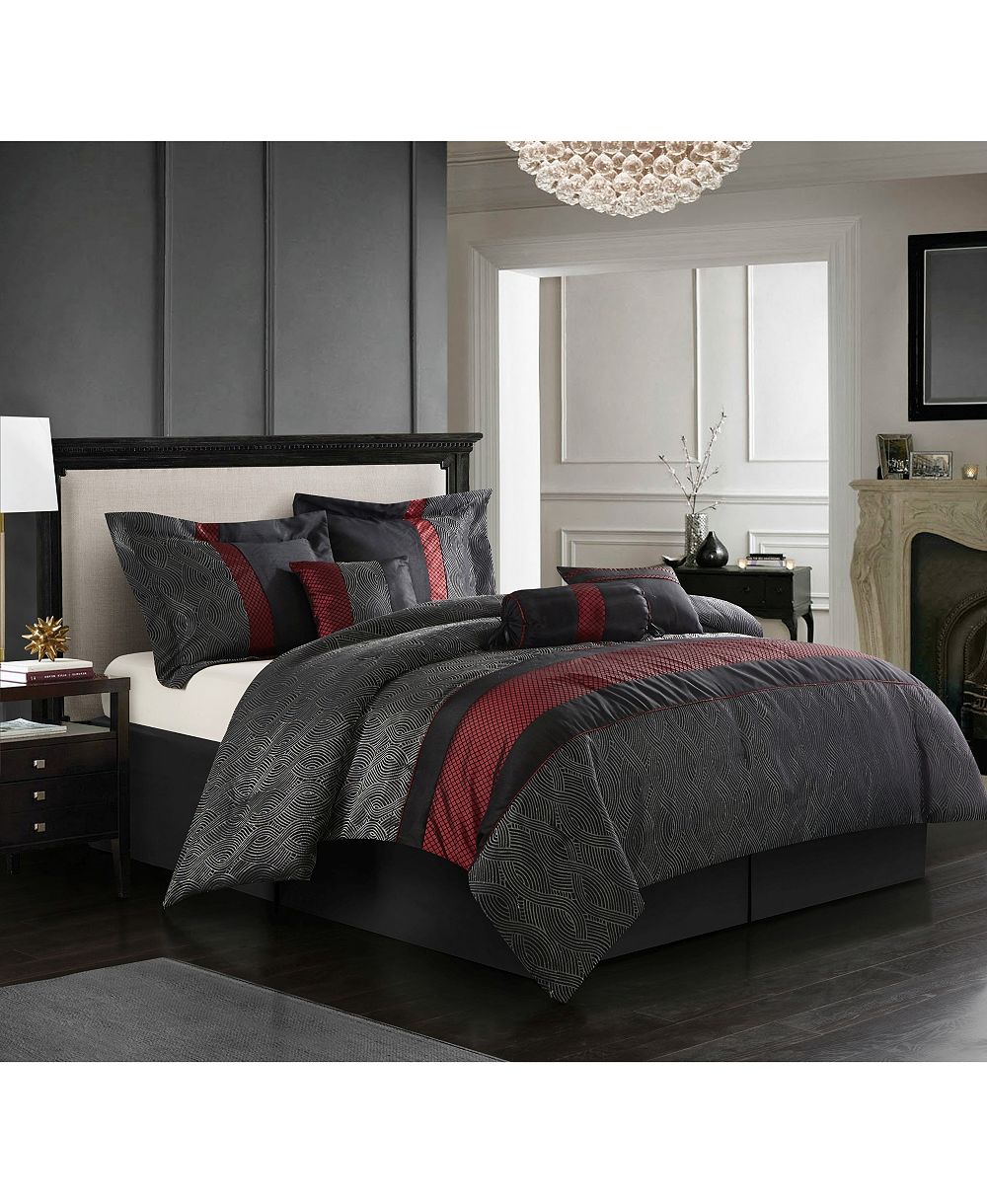 Stratford Park Corell Geometric 7-Pc. Comforter Set, California King