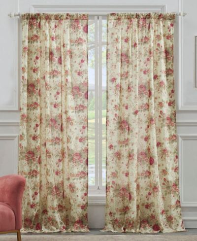 Greenland Home Fashion пара оконных панелей Antique Rose