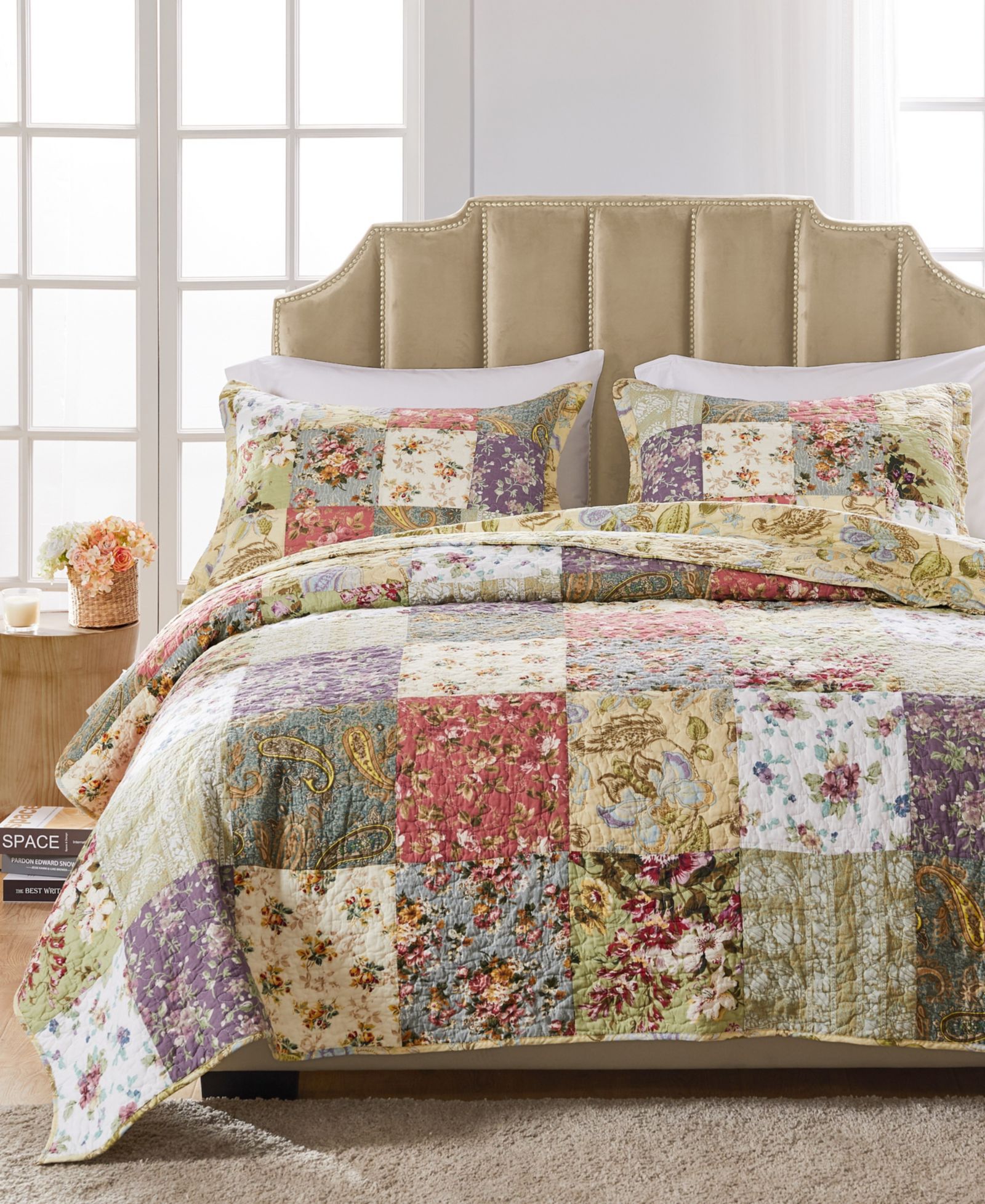 Комплект из 3 предметов Greenland Home Fashions Blooming Prairie, King