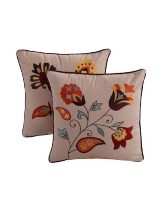 Декоративные подушки Greenland Home Fashions Andorra 2-Pc., 18" x 18"