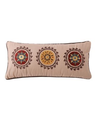 Greenland Home Fashions Andorra Decorative Pillow, 10" x 22"
