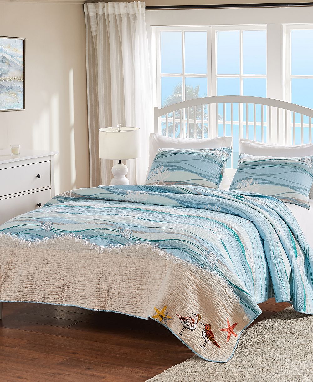 Greenland Home Fashions Maui 3-Pc. Quilt Set, King