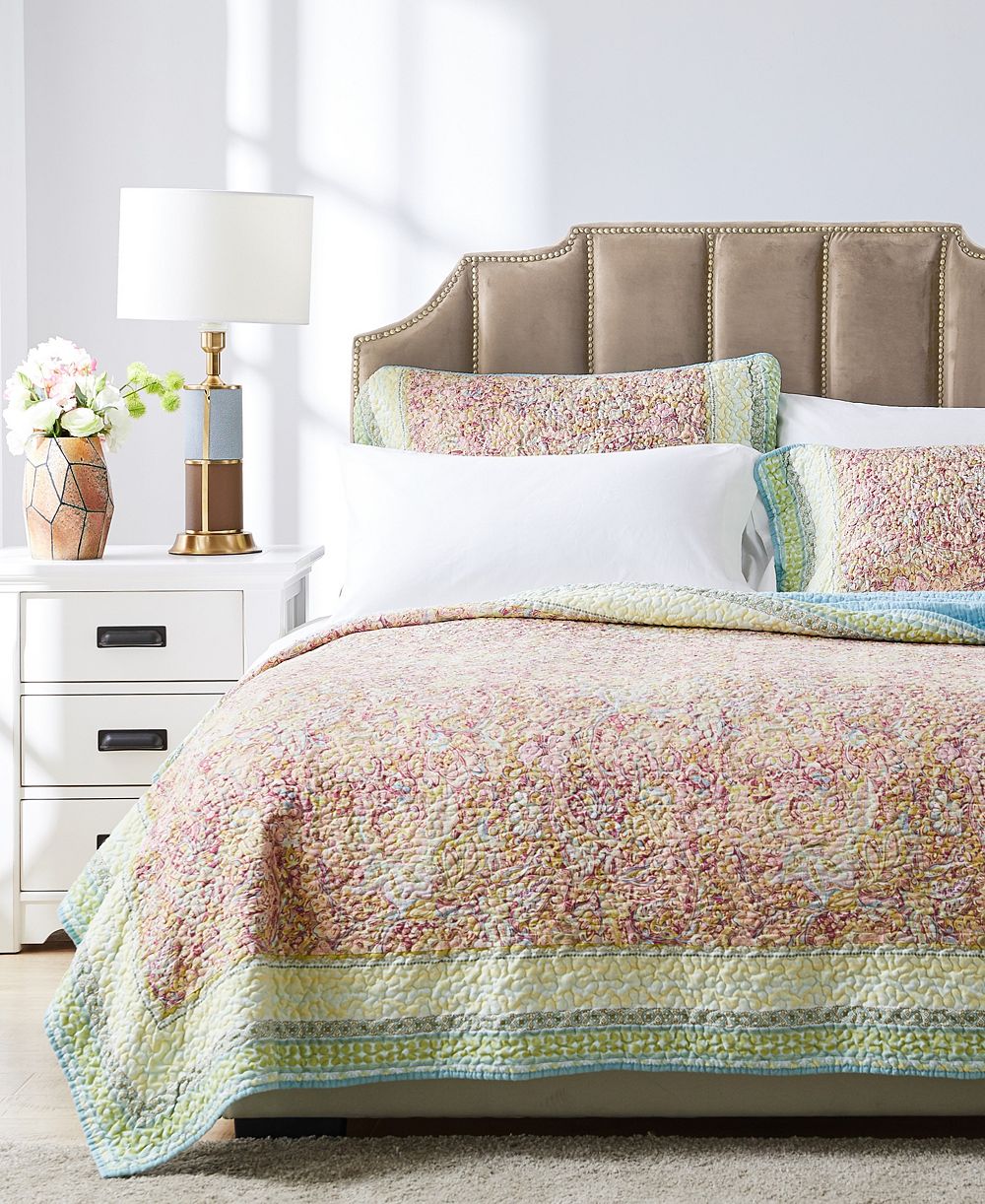 Комплект из 3 покрывал Greenland Home Fashions Palisades Pastel, King