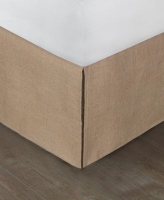 Greenland Home Fashions Burlap 15" Drop Bedskirt, Twin